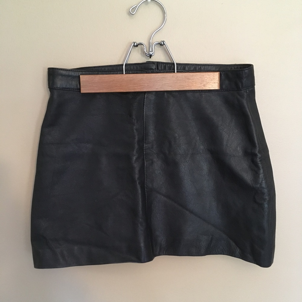 Echtes Leder leather mini skirt size small